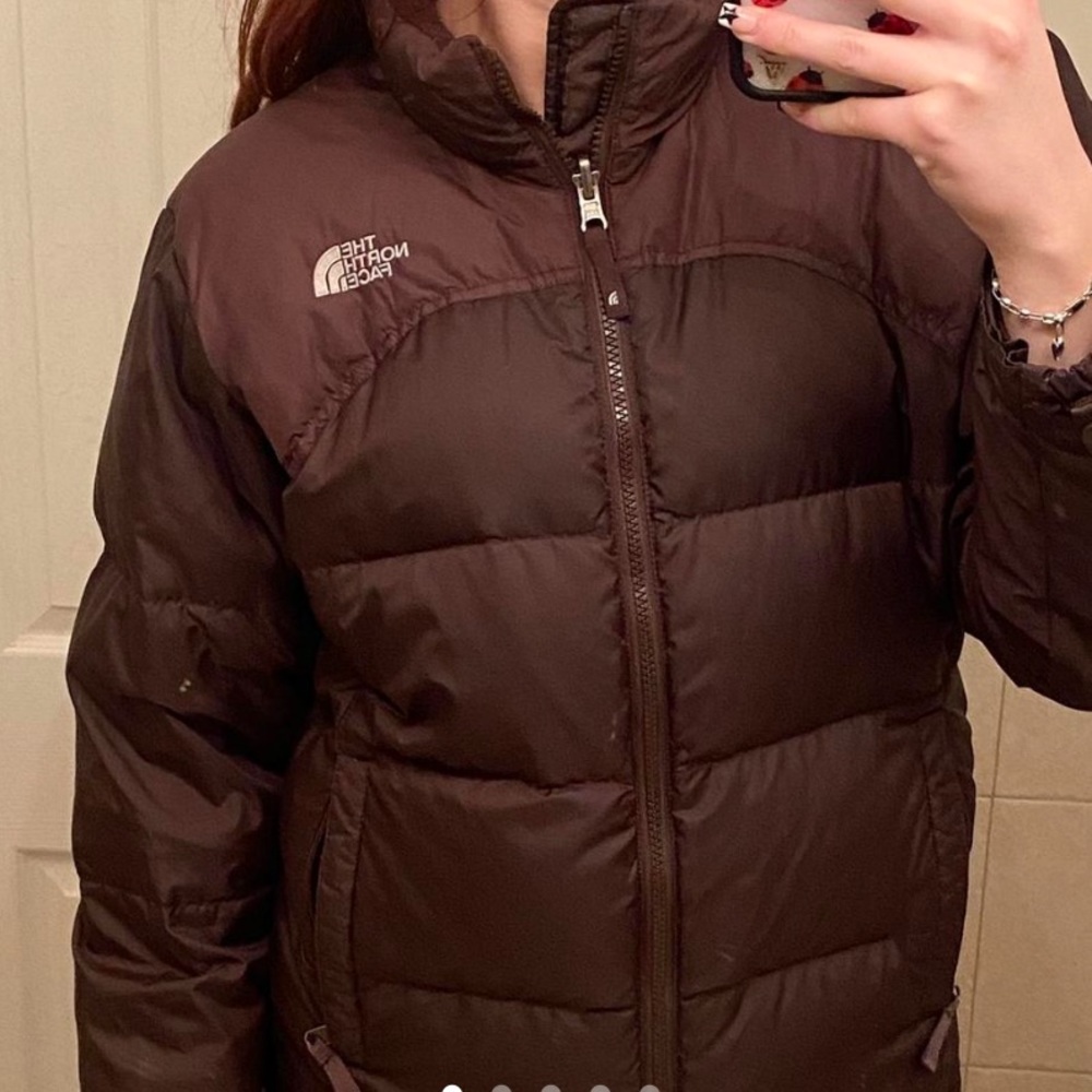 Brown North Face Puffer jacket